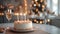 Sleek and minimalist decor infuses the birthday scene with timeless sophistication