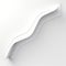 Sleek And Modern 3d White Paper Curved Shelf Wall