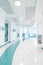 Sleek modern interior of a hospital hall with contemporary design