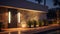 sleek outdoor modern lighting