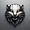 Sleek And Polished Black Beaver Icon With Refined Lines And Precise Details