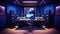 Sleek Professional Recording Studio Interior. Generative ai