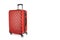 Sleek Red Suitcase Isolated