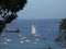 A sleek schooner in admiralty bay