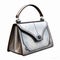 Sleek Silver Hand Bag: Realistic Hyper-detailed Art Nouveau Design