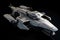 A Sleek, Silver Spaceship With Multiple Engines And Sharp Edges. Generative AI