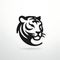 Sleek Strength Emblem of a Tiger