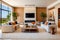 Sleek and Stylish Natural Logic Living Room Decor, AI Generated