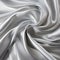 Sleek And Stylized Silver Satin Fabric Close-up