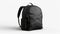 Sleek Urban Style. Modern clean black backpack, ideal for custom design and logos.