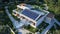 Sleek Utopia: Futuristic House Blends Green Tech & Solar Roof, generative ai
