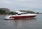 Sleek Yacht on the Potomac River