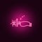 sleep away outline icon. Elements of Lazy in neon style icons. Simple icon for websites, web design, mobile app, info graphics