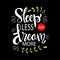 Sleep Less Dream More.