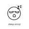 Sleep emoji icon from Emoji collection.