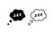 Sleep icon. Sleepy zzz black talk bubble icon. Sleep, dream, relax, rest, insomnia. Vector EPS 10. Isolated on white background