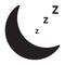 Sleep icon on white background. sleep icon for your web site design, logo, app, UI. sleeping symbol. sleeping sign