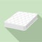 Sleep mattress icon, flat style