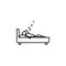 sleep outline icon. Element of lazy person icon for mobile concept and web apps. Thin line icon sleep can be used for web and mobi