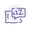 Sleep pillow line icon. Bedding, somnology sign. Vector web button