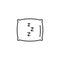 Sleep pillow vector icon. Bed cushion pillow relax logo