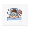 Sleep study color icon