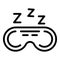 Sleep therapy icon, outline style