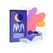 Sleep tracking abstract concept vector illustration.