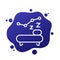 Sleep tracking line icon, vector