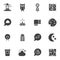 Sleep vector icons set