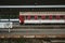 Sleepers Couchette cars ZSSK Slovak railways ready for departure for an overnight train from the platform of Kosice Hlavna Stanica