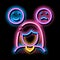 Sleepiness Symptomp Of Pregnancy neon glow icon illustration