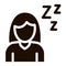 Sleepiness Symptomp Of Pregnancy Vector Sign Icon