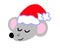 A Sleeping Adorable Christmas Mouse