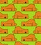 Sleeping bear pattern seamless. Grizzly is sleeping background. vector texture