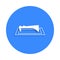 sleeping Beauty icon in badge style. One of tales collection icon can be used for UI, UX