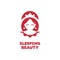 Sleeping Beauty Queen Logo Concept