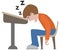 Sleeping Cartoon Student