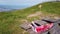 sleeping on deckchair from a top of Rigi-Kulm