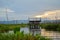 Sleeping fishing village sunset over the lake, Inle Lake, Myanmar