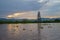 Sleeping fishing village sunset over the lake, Inle Lake, Myanmar