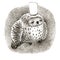 Sleeping Great Grey Owl In a Cylinder