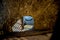 A sleeping hammock in Edinburgh castle prison dungeon