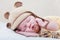 Sleeping newborn baby