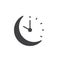 Sleeping time vector icon