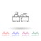 Sleeping at the work multi color icon. Simple thin line, outline vector of colleague and business partners icons for ui and ux,