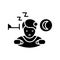 Sleepwalking glyph icon
