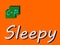 Sleepy abbreviation is displayed with text and symbolic pattern