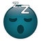 Sleepy emoticon funny icon