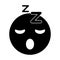 Sleepy emoticon funny pictogram